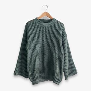 Shein Women’s Cable Knit Sweater Olive Small